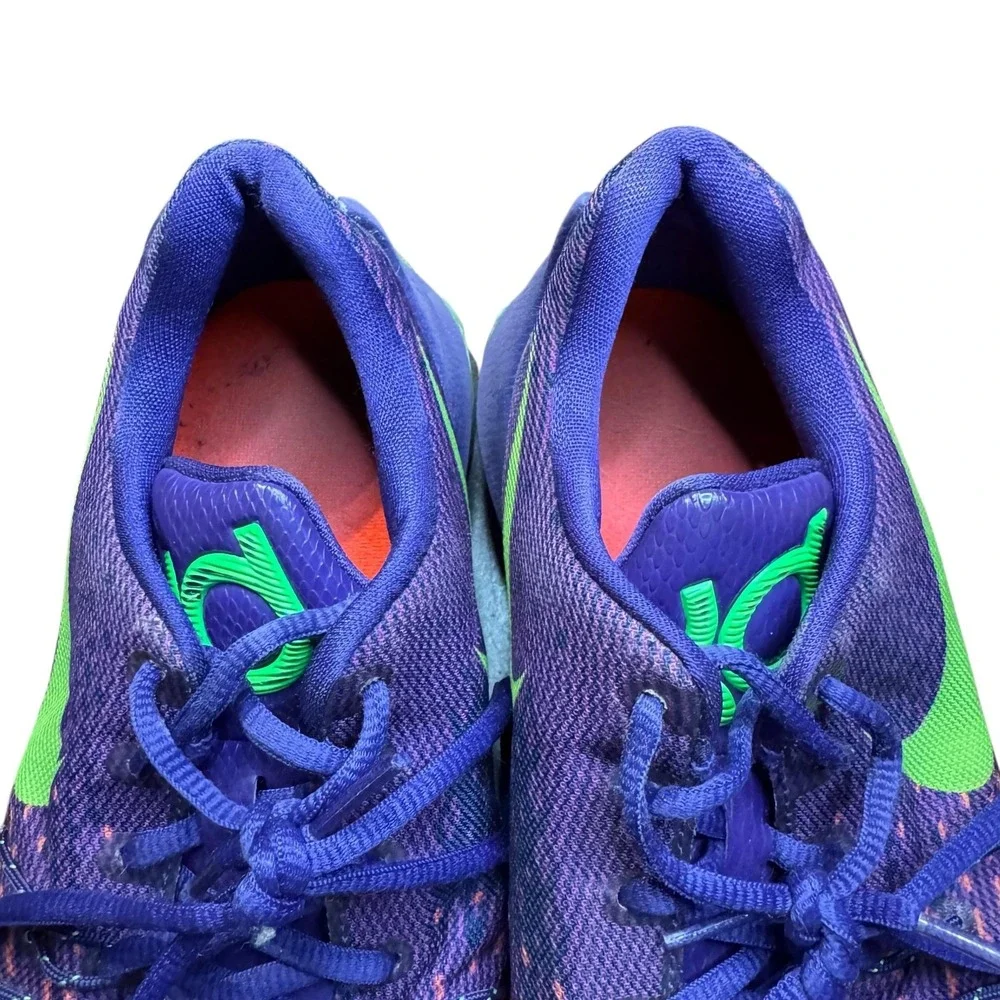 Nike KD Shoes‎ Youth Size 5Y Purple Green Kids Basketball Sneakers 768867-535